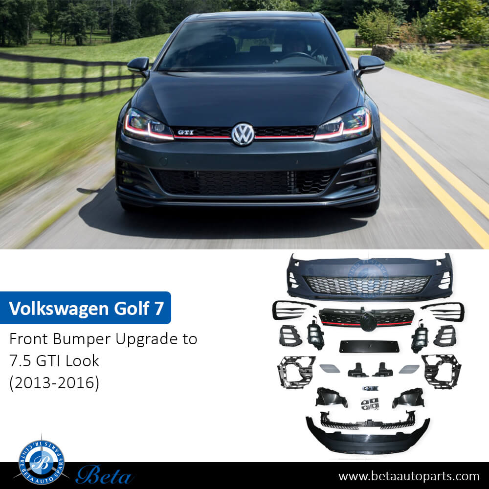 Volkswagen Golf 7 (2013-2016), Front Bumper Upgrade to 7.5 GTI Look, China, 5G0807217AD Volkswagen Golf 7 (2013-2016), Front Bumper Upgrade to 7.5 GTI Look, China, 5G0807217AD